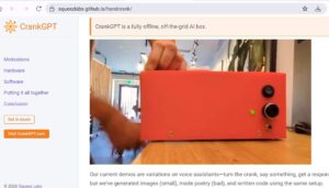 Screenshot CrankGPT bei squeezlabs